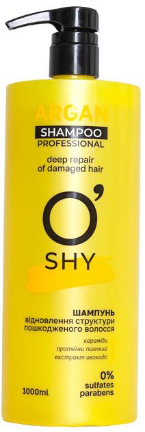 Шампунь O'Shy Argan Professional відновлення пошкодженого волосся 1 л